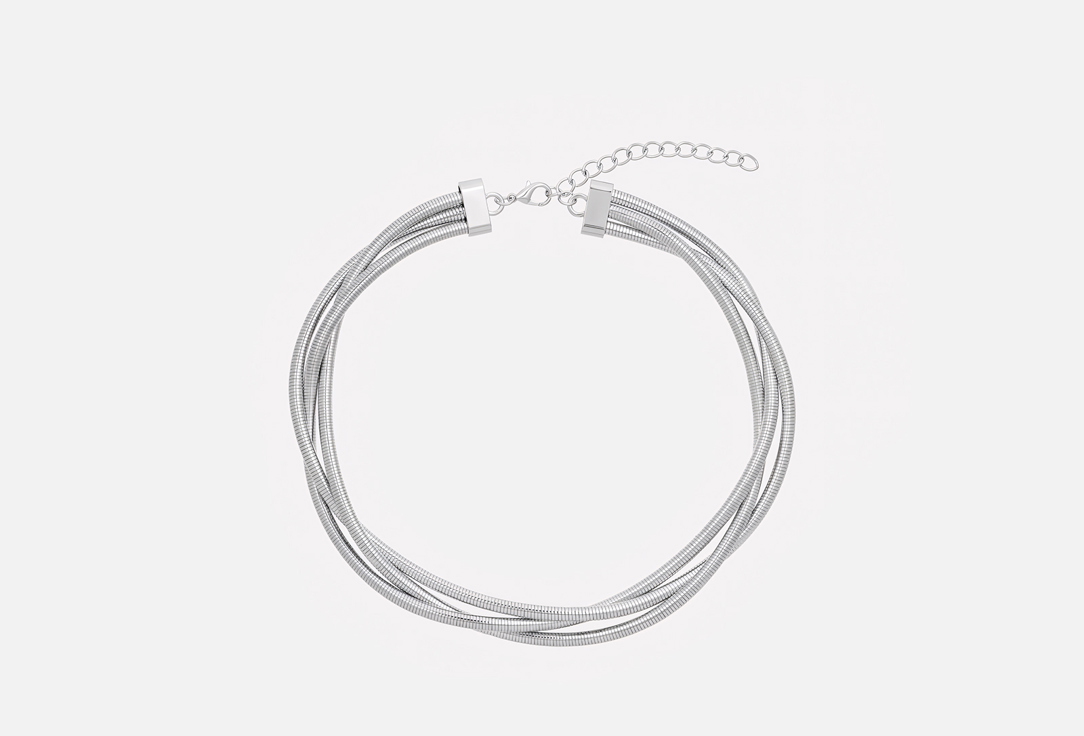 Изображение товара Стильный серебряный чокер GIL ME EVA из бижутерного сплава длиной 45 см для женщин