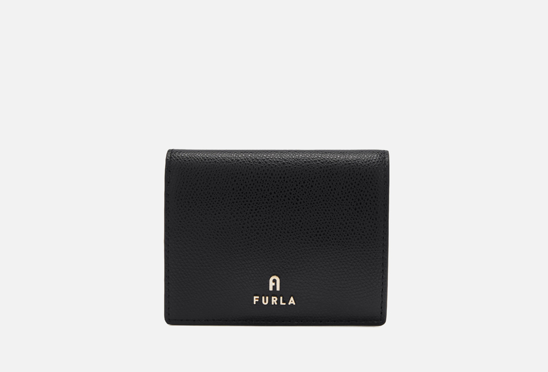 CAMELIA S COMPACT BIFOLD COIN Nero