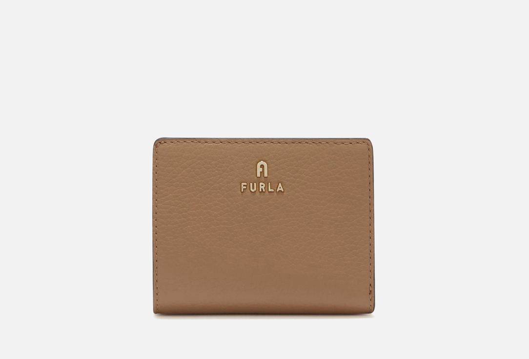 

Кошелек кожаный FURLA, Коричневый, CAMELIA S COMPACT L ZIP Deserto