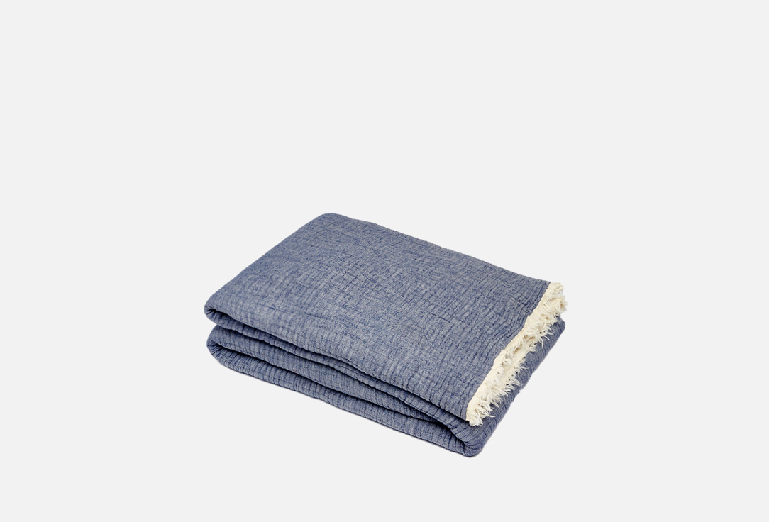 Изображение товара Покрывало-одеяло Towels by Shirokova Босфор, Акварельный синий, 250х260