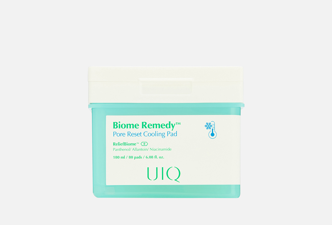 

Охлаждающие пэды для лица UIQ, Biome Remedy Pore Reset Cooling Pad 80 шт