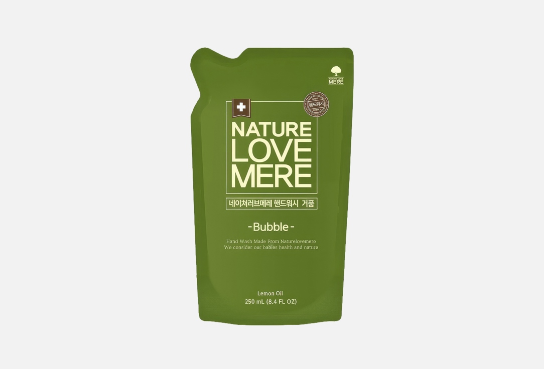 

Жидкое мыло для рук NATURE LOVE MERE, Bubble, refill 250 мл
