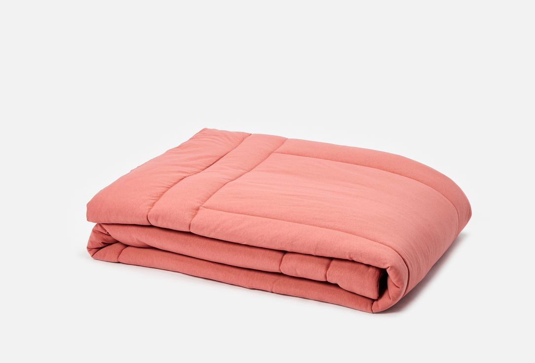 Изображение товара Одеяло Sofi De MarkO Роланд терракот 155x215 мягкое и теплое естество ткань хлопок