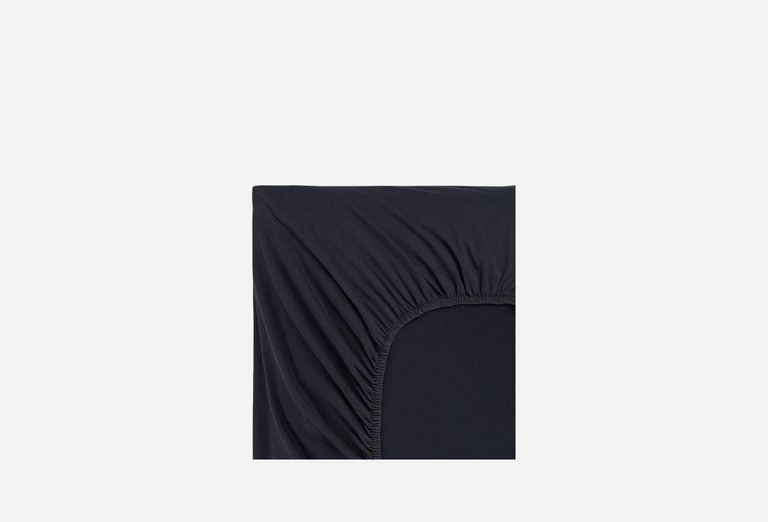 Изображение товара Простынь на резинке Sofi De MarkO Роланд, черный, 180х200х30 см