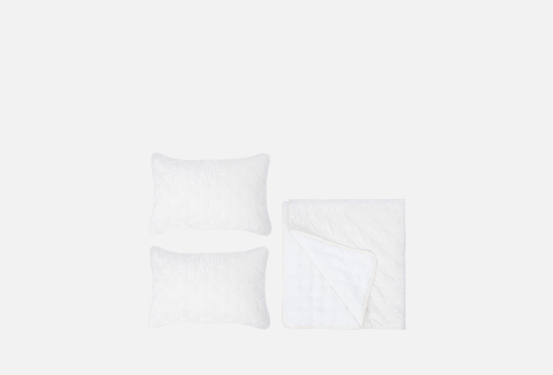 Изображение товара Покрывало, наволочки Sofi De MarkO Алира, молоко, 240x260, 50х70