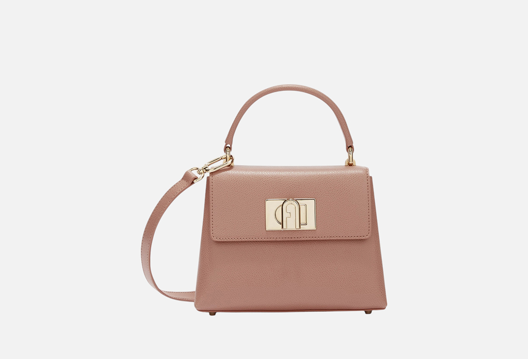 

Мини-сумка кожаная FURLA, Бежевый, 1927 MINI TOP HANDLE