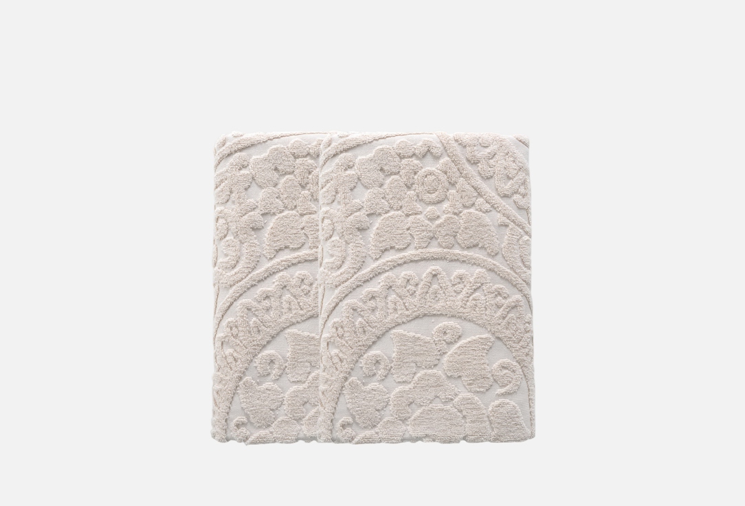 

Набор полотенец OQOTOSH TEKSTIL, Бежевый, Византия, песок, 70х140 2 шт