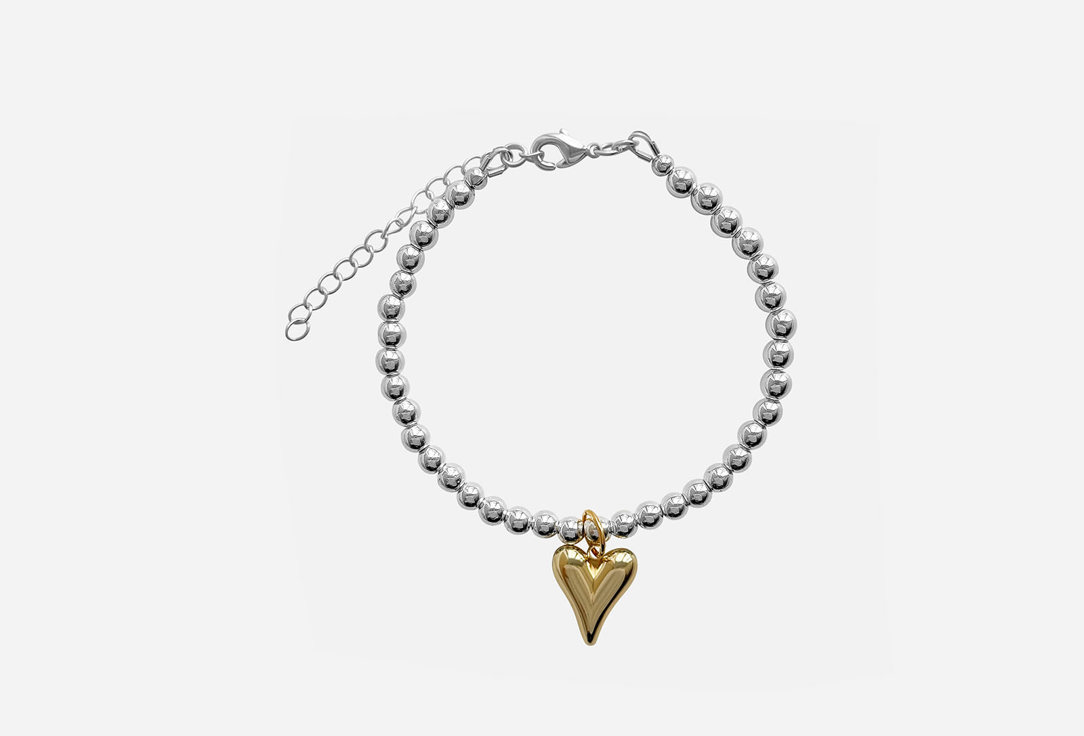 

Браслет PINKCODE, Hematite with heart позолота 1 шт