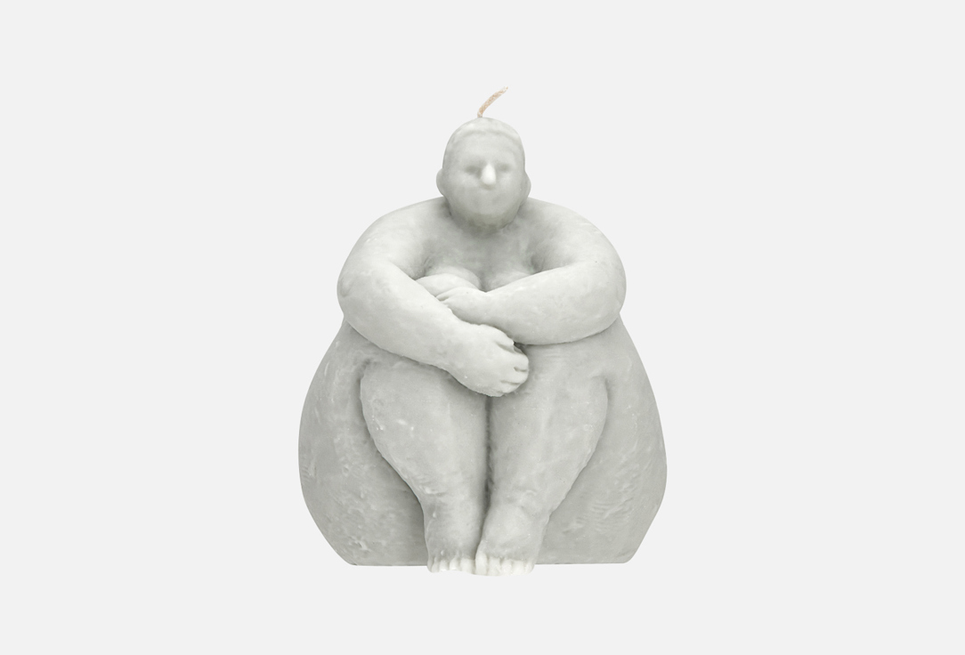 Свеча ENSEMBLE Fatty sitting gray 1 шт
