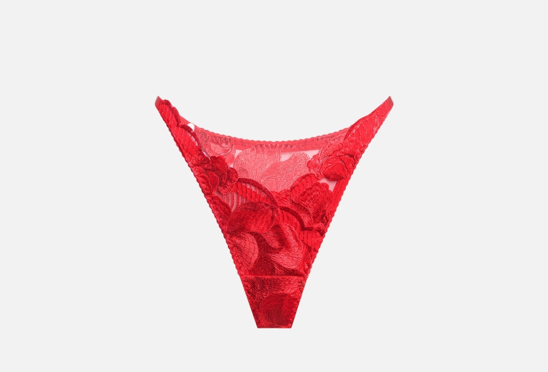 Изображение товара Стринги PURPUR INTIMATES insomnia красные из сетки с вышивкой для женщин
