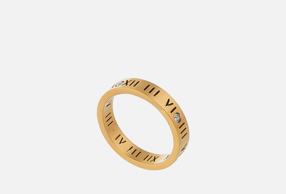 Изображение товара Кольцо VENUS numerals gold из нержавеющей стали для женщин