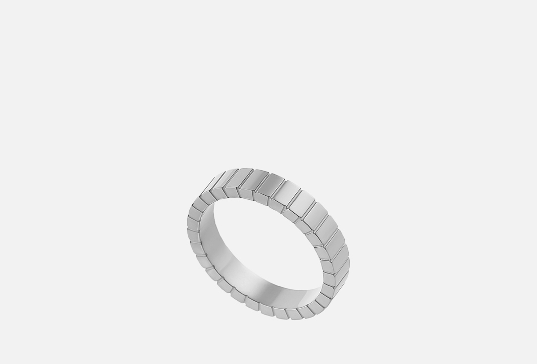 Изображение товара Кольцо VENUS relief silver из нержавеющей стали для женщин стильное и долговечное