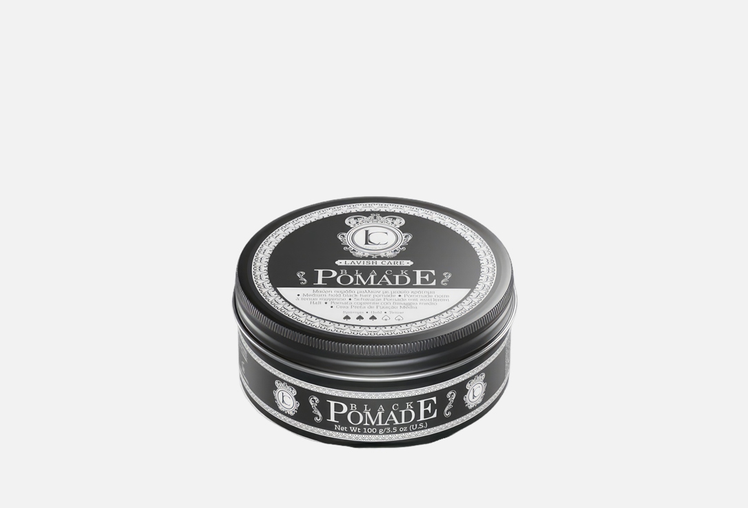 Черная Помада для укладки волос LAVISH CARE Black pomade 100 мл
