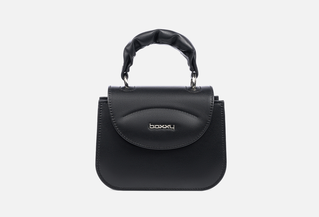 Изображение товара Кожаная сумка кросс-боди Boxxy TOOTSY Черная для женщин стильная легкая