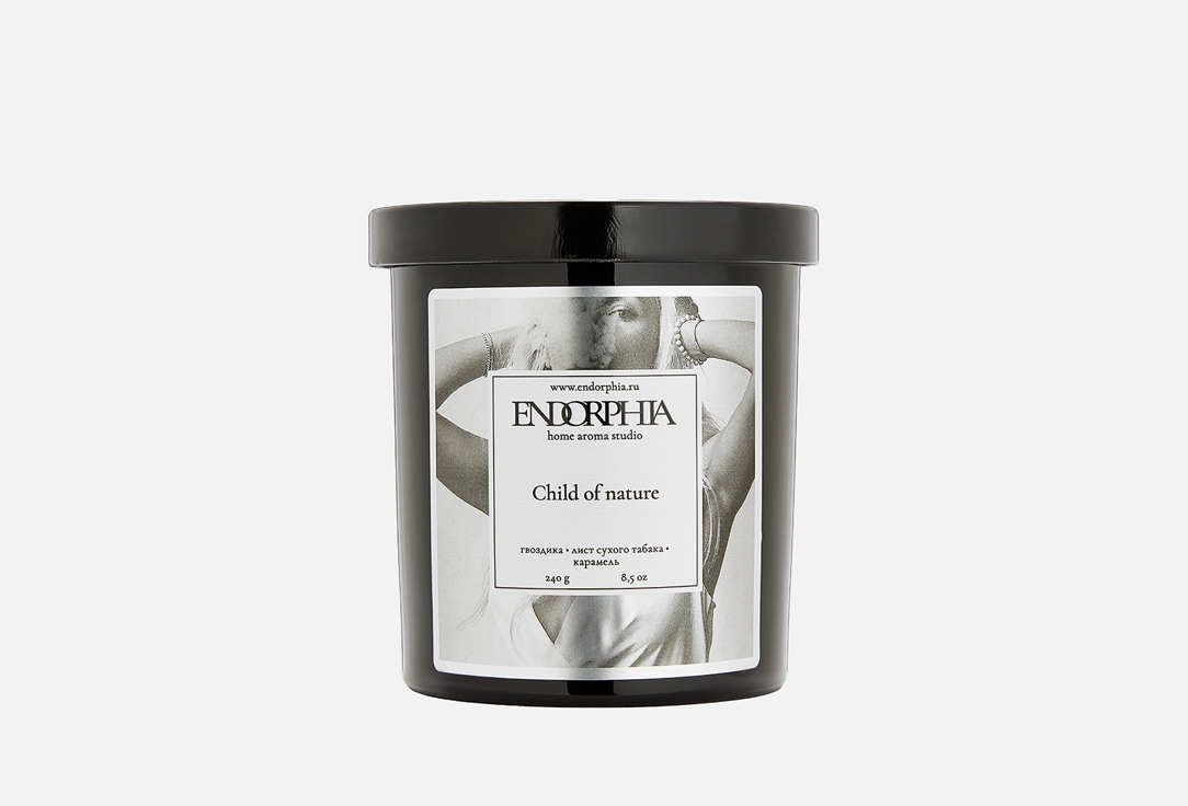 Изображение товара Ароматическая свеча ENDORPHIA child of nature с древесными нотами для уюта и релакса