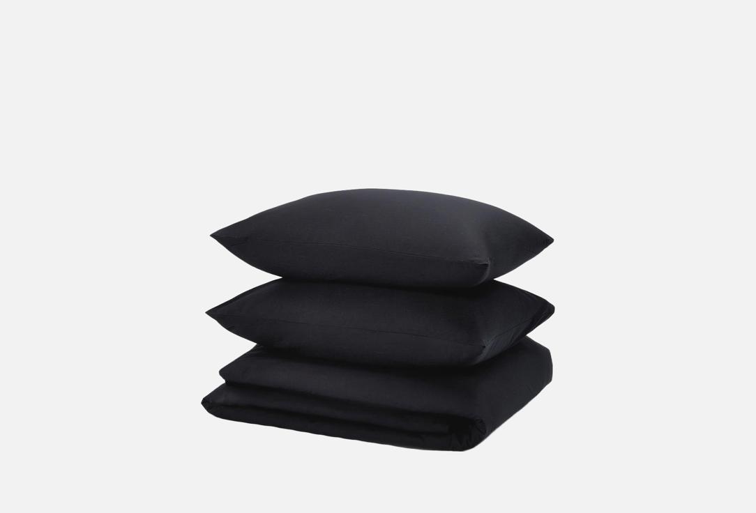 Изображение товара Комплект постельного белья ZONASONA черного цвета двухспальный