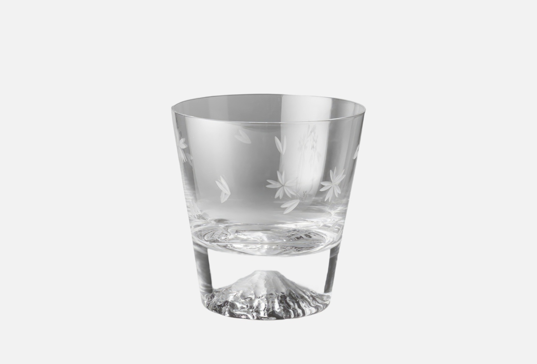Изображение товара Стакан Tajima Glass Фудзи сакура ручная работа 270 мл Япония
