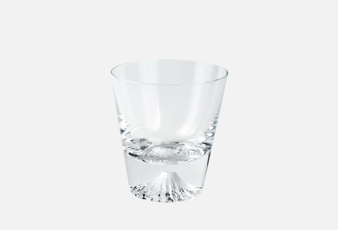 Изображение товара Стакан Tajima Glass Фудзи с изображением горы в деревянном футляре 170 мл