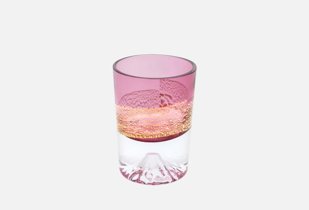 Изображение товара Рюмка Tajima Glass Фудзи с позолотой и деревянным футляром 85 мл