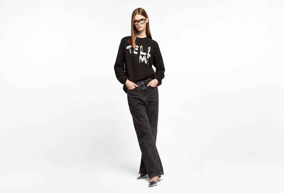 Изображение товара Лонгслив Finik Daisy, black-tm