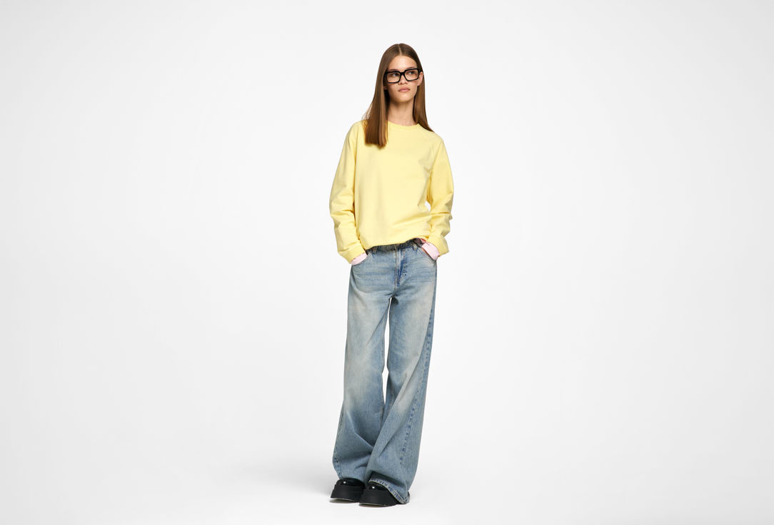 Изображение товара Лонгслив Finik Daisy, yellow-cream