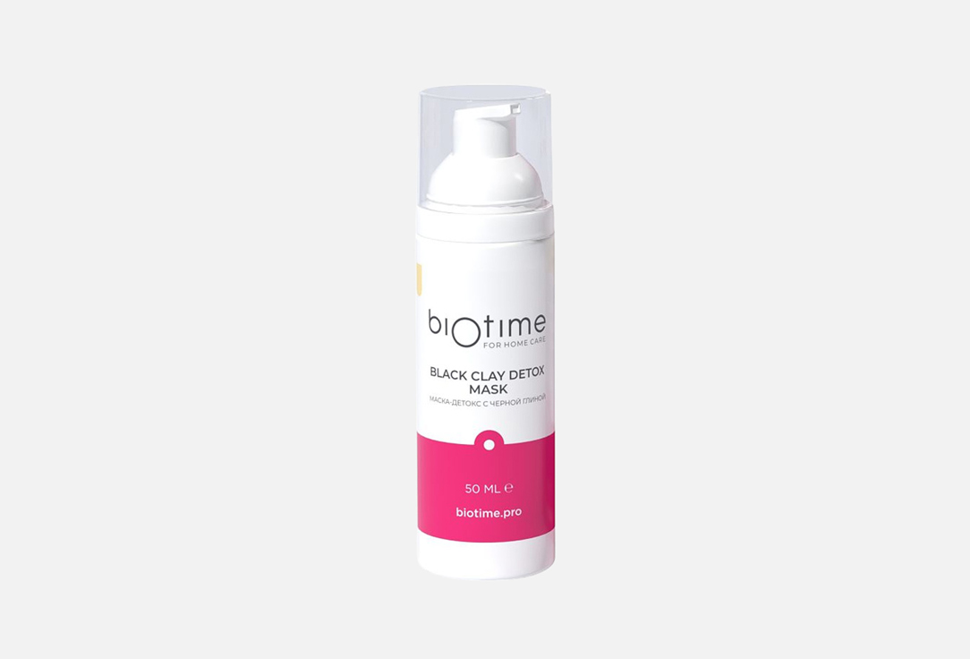 Маски для лица BIOTIME FOR HOME CARE Black clay detox 50 мл