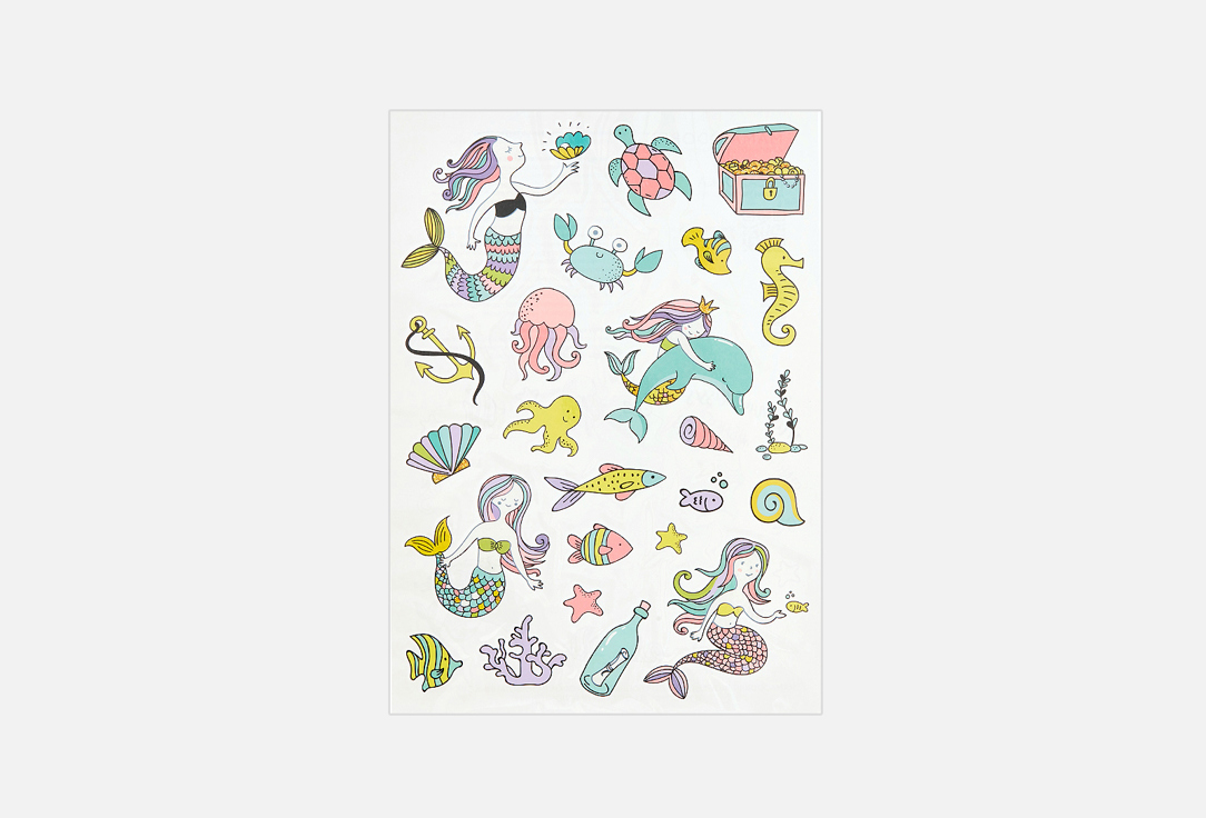 

Переводные татуировки MAMA ODOBRIT, Русалочка 1 шт