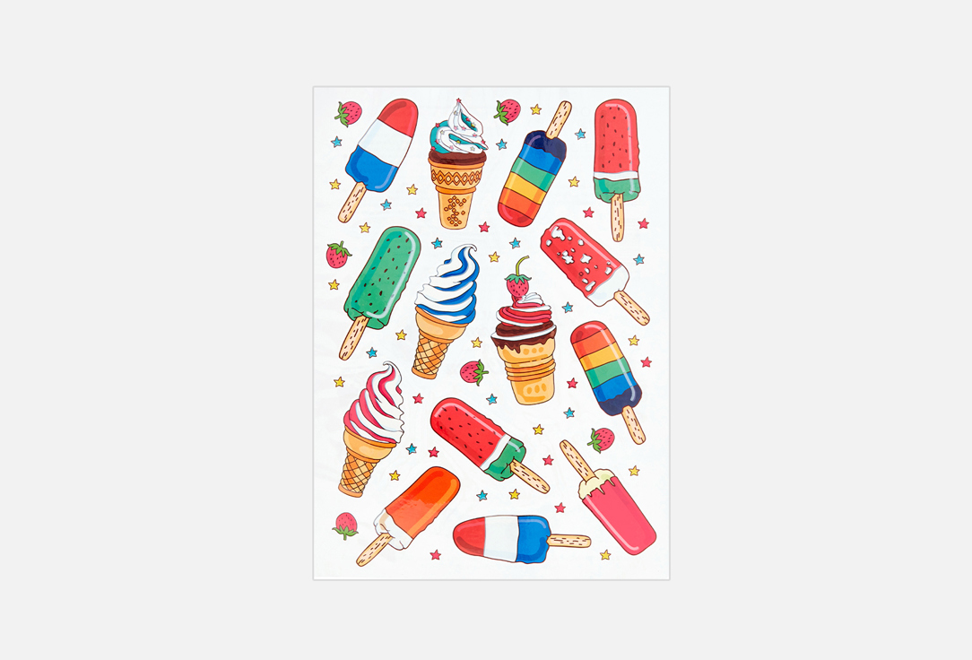 

Переводные татуировки MAMA ODOBRIT, Мороженое 1 шт