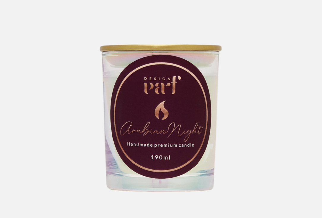 Изображение товара Ароматическая свеча PARFDESIGN Arabian Night Восточный аромат с деревянным фитилем