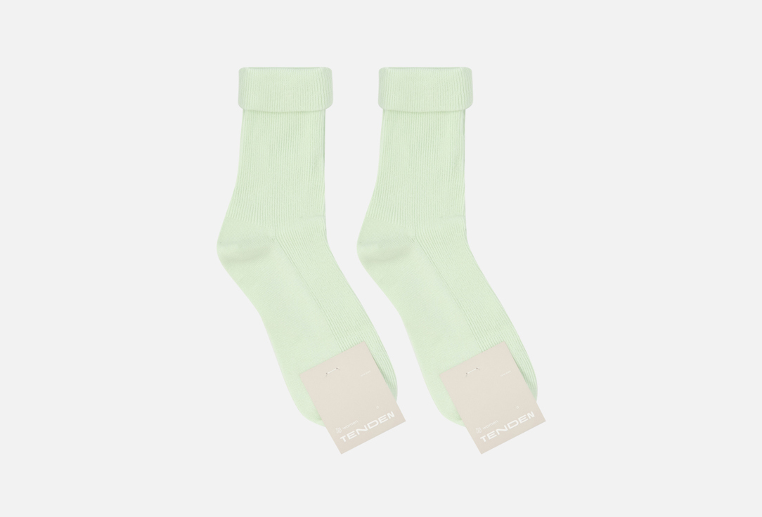 Изображение товара Набор носков TENDEN салатового цвета для женщин, 2 пары, размер 36-39