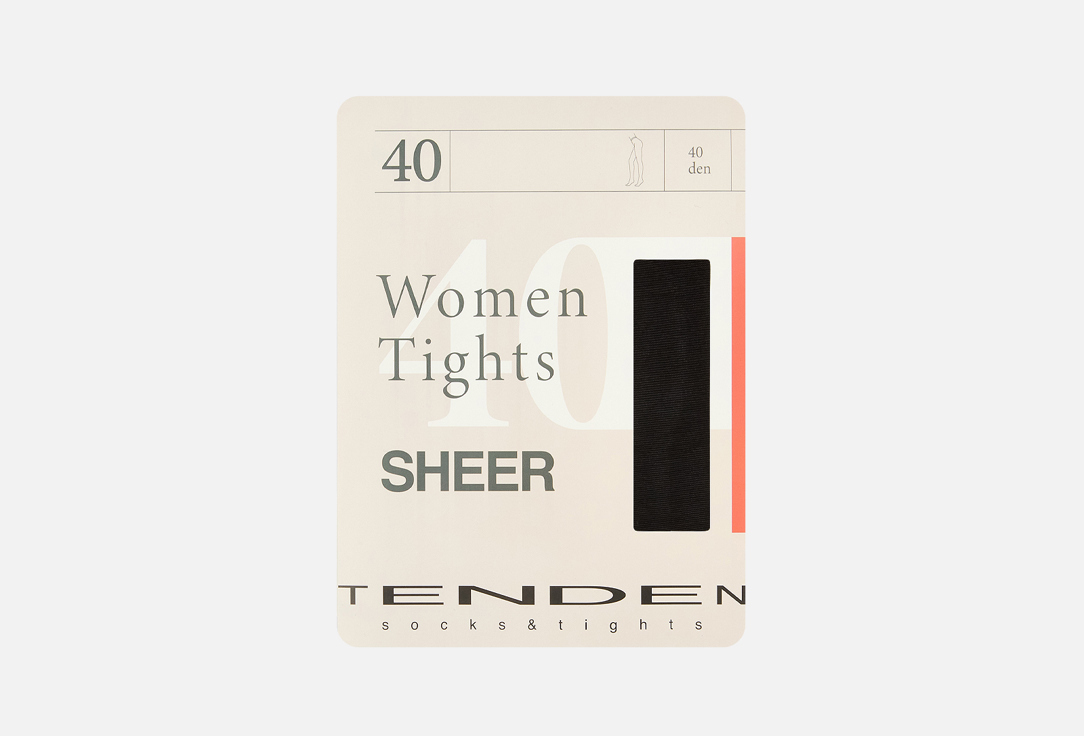 Колготки TENDEN Черные 40 den 2 мл