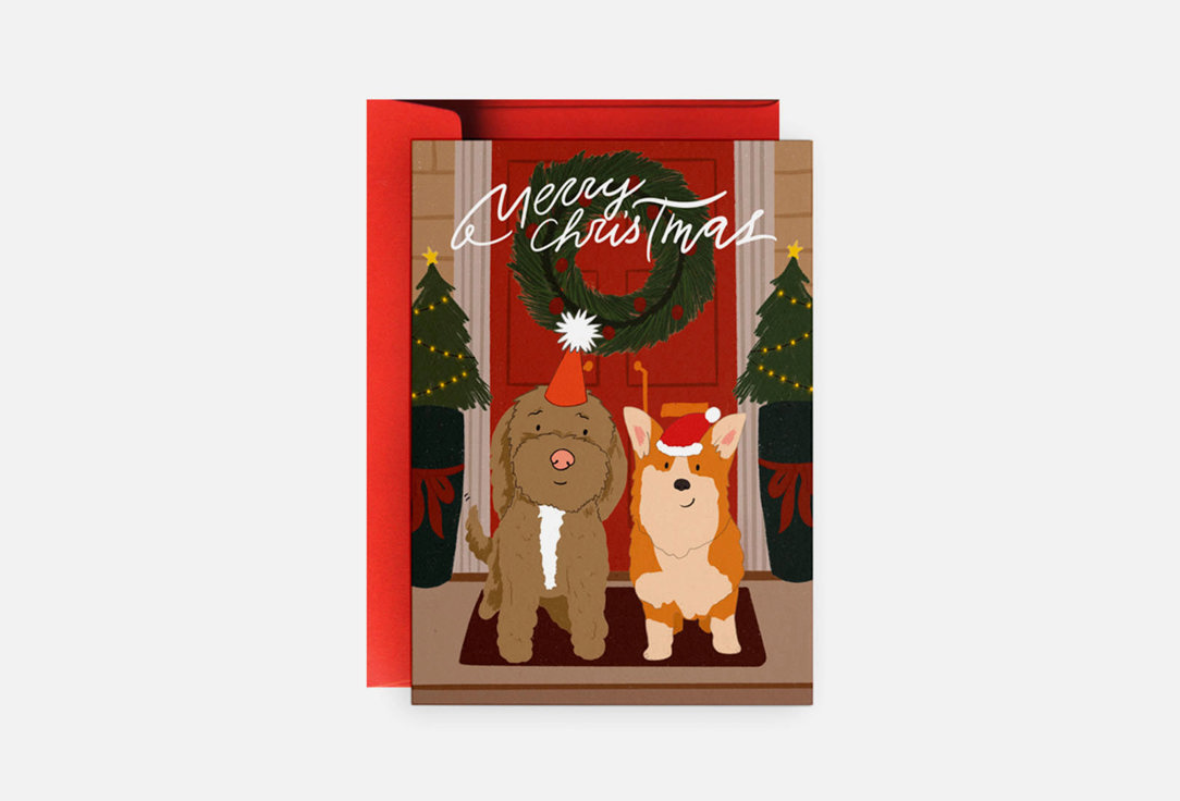 

Открытка DUET.STORE, Корги и пудель 1 шт