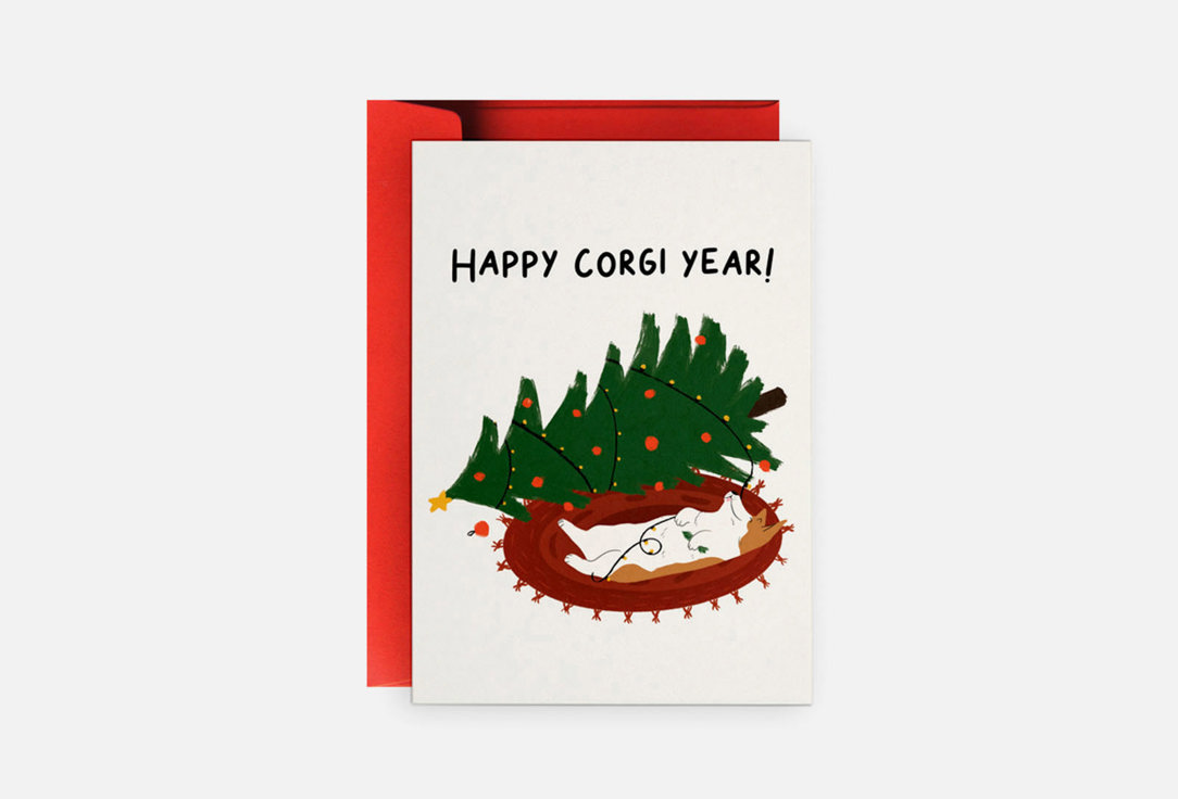 

Открытка DUET.STORE, Год корги 1 шт