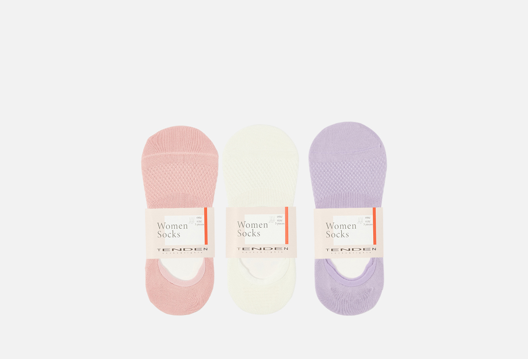 

Носки TENDEN, Белый, розовый, сиреневый 36-39 мл