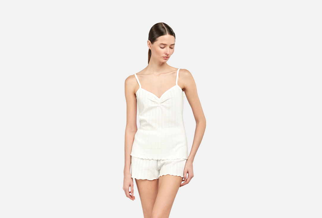 Изображение товара Белый ажурный топ из хлопка для женщин Larks&Owls