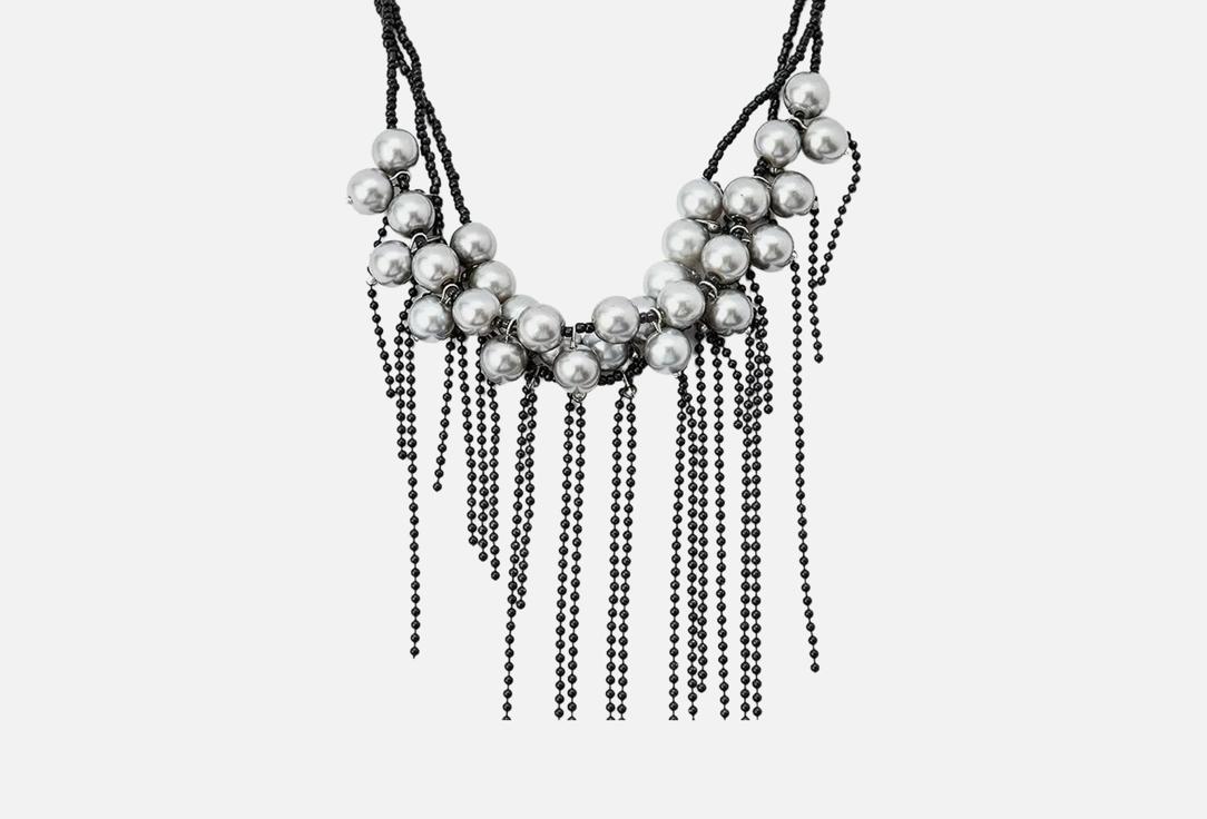 Изображение товара Колье PABUR DARK PEARL серебряный