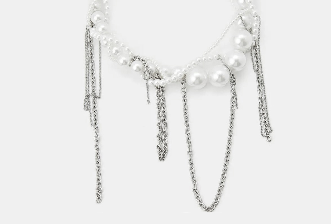 

Колье PABUR, PEARL серебряный 1 шт