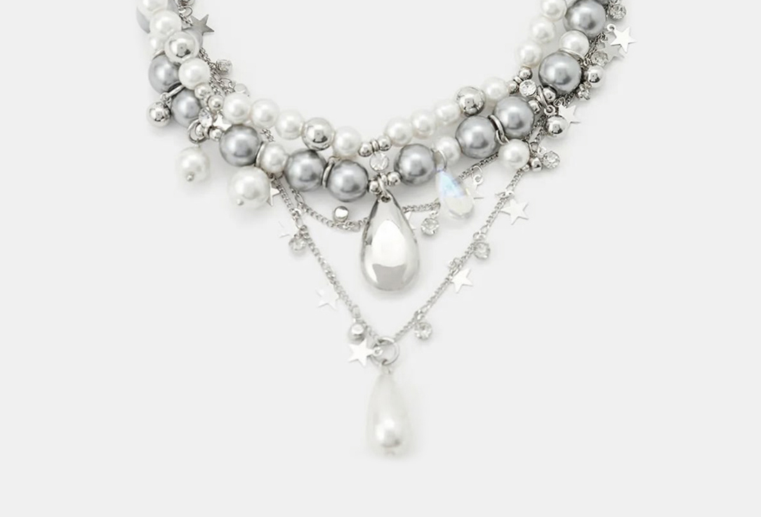 Изображение товара Колье PABUR STARS&PEARLS серебряный