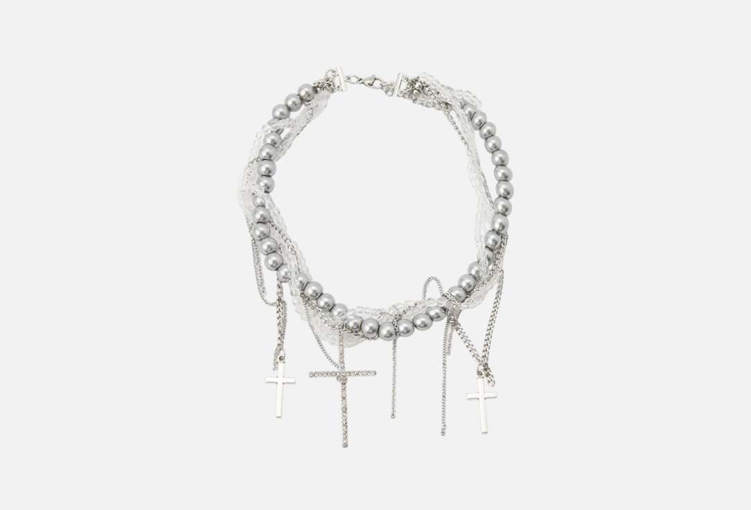 Изображение товара Колье PABUR Crosses wt для женщин из бижутерного сплава