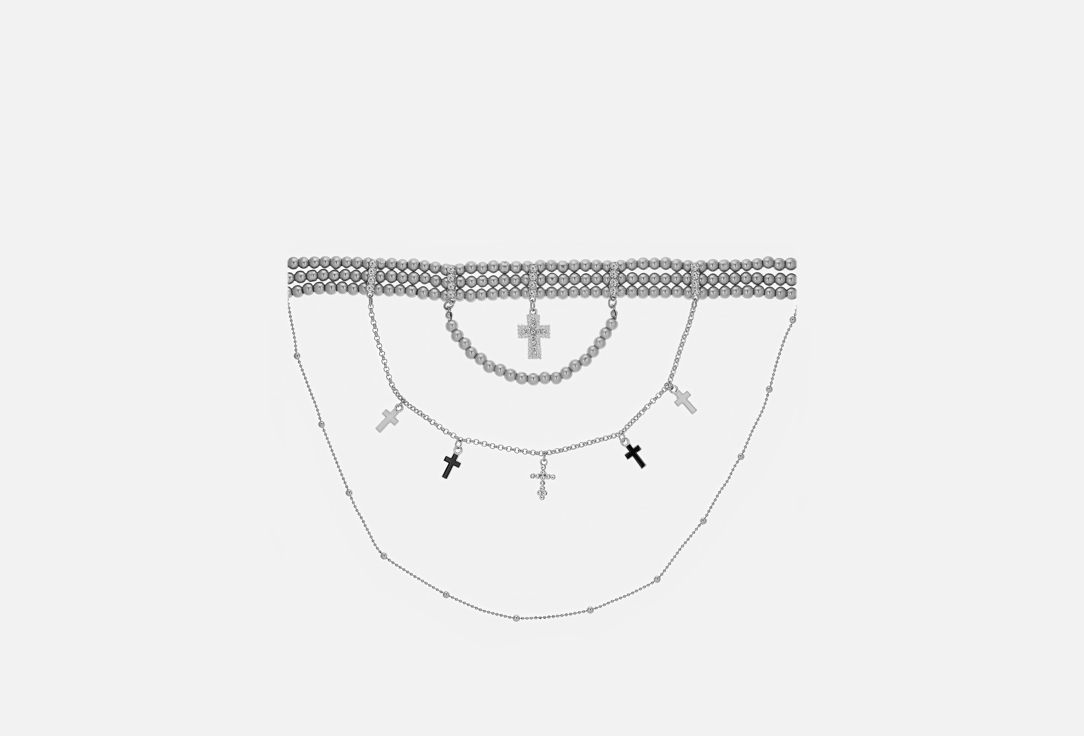 Изображение товара Колье PABUR CHARM серебряный