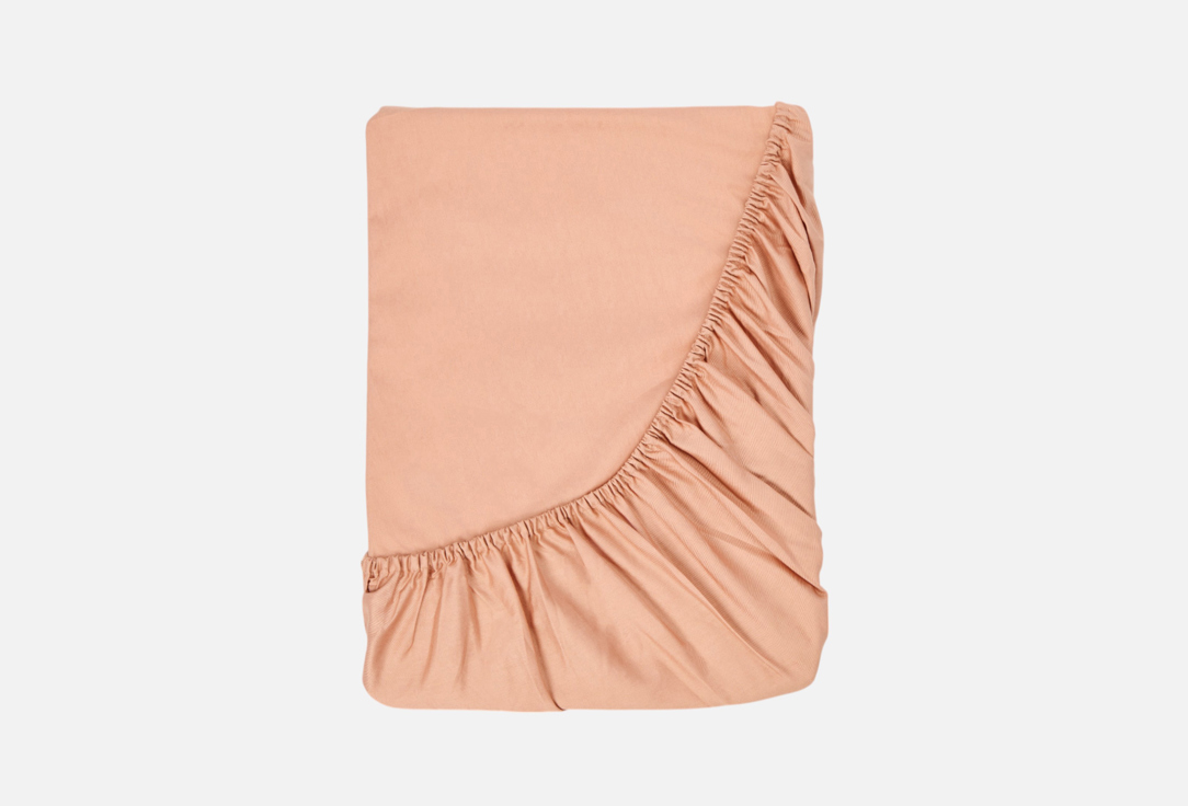 Изображение товара Простыня на резинке Sofi De MarkO Мармис, карамель, 160х200