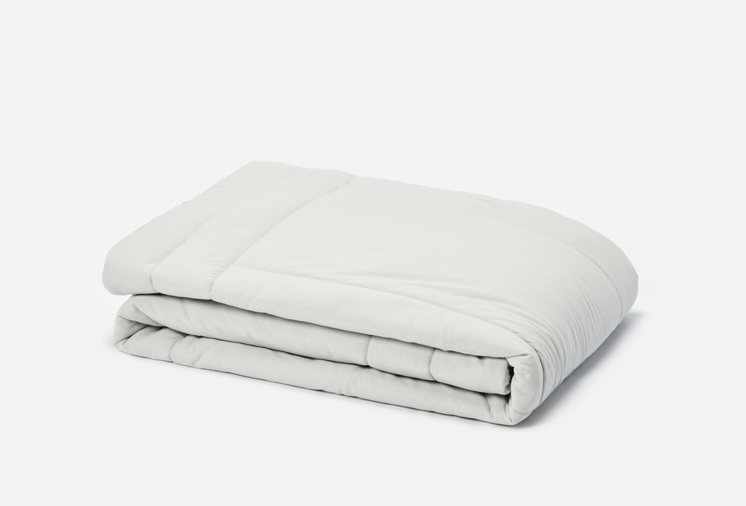 Изображение товара Одеяло Sofi De MarkO Роланд светло-серое 155x215 см хлопковое утепленное