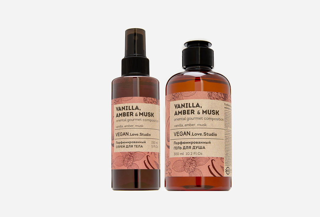 

Набор для ухода за телом DELTA COSMETICS, Vanilla, Amber, Musk 2 шт