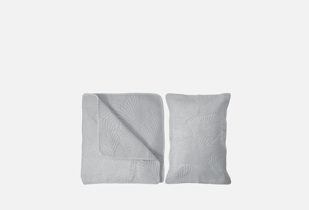 

Покрывало с двумя наволочками для кровати THE ELEVENTH KINGDOM, Белый, Mayfair, 240x260, серебро 3 шт