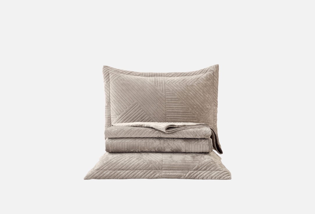 

Покрывало с двумя наволочками для кровати THE ELEVENTH KINGDOM, Бежевый, Shelford, 240x260, крем 3 шт