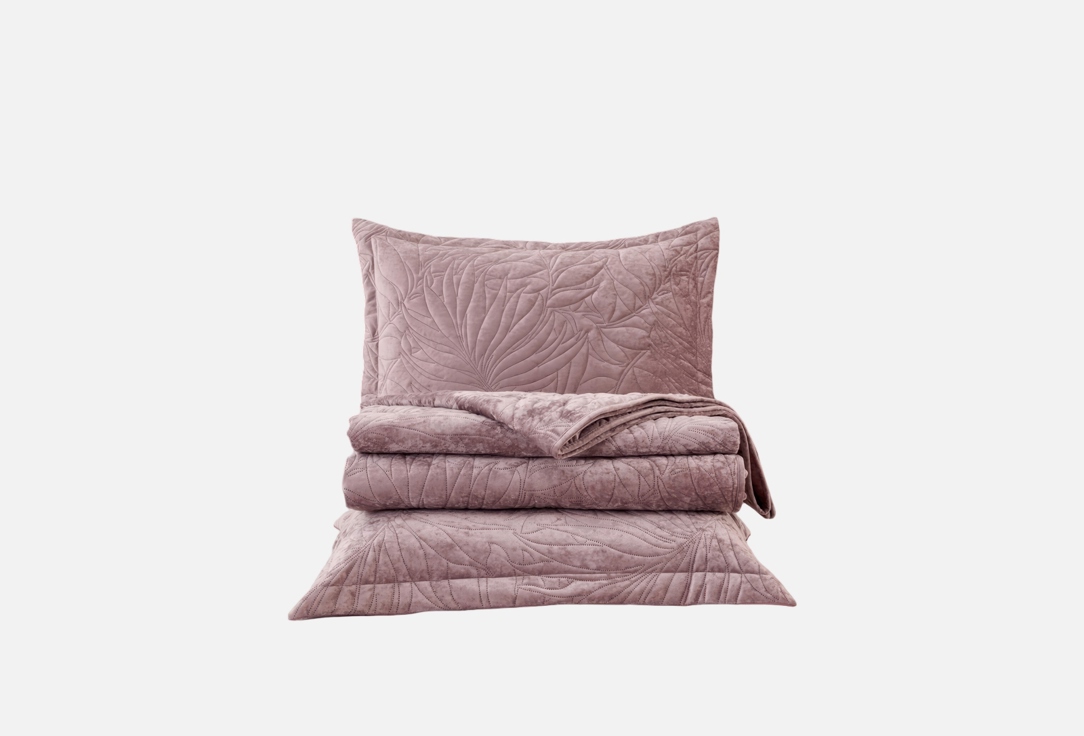 Изображение товара Покрывало с двумя наволочками для кровати The Eleventh Kingdom Rosemore, 240x260, пепельно-розовое