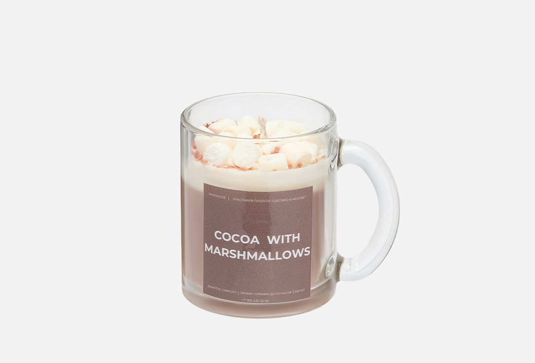 

Ароматическая свеча NAPITKI CANDLES, Cocoa witn Marshmallows 320 мл