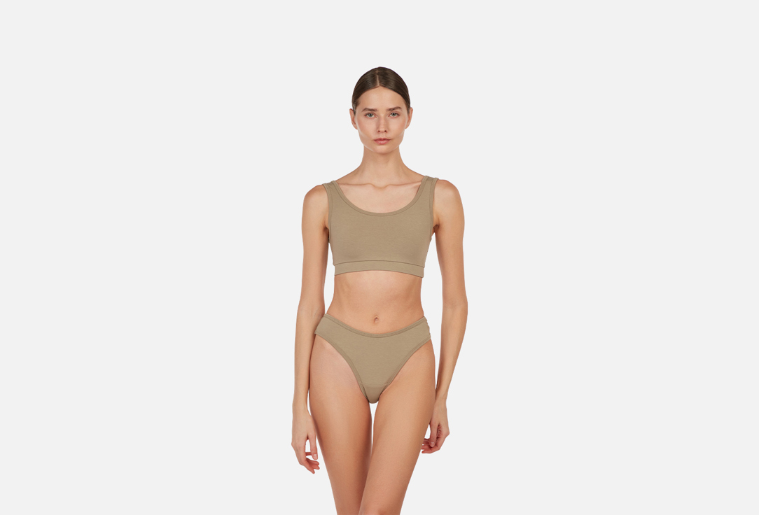 Изображение товара Стринги с высокой посадкой PENNYMANNY оливковые