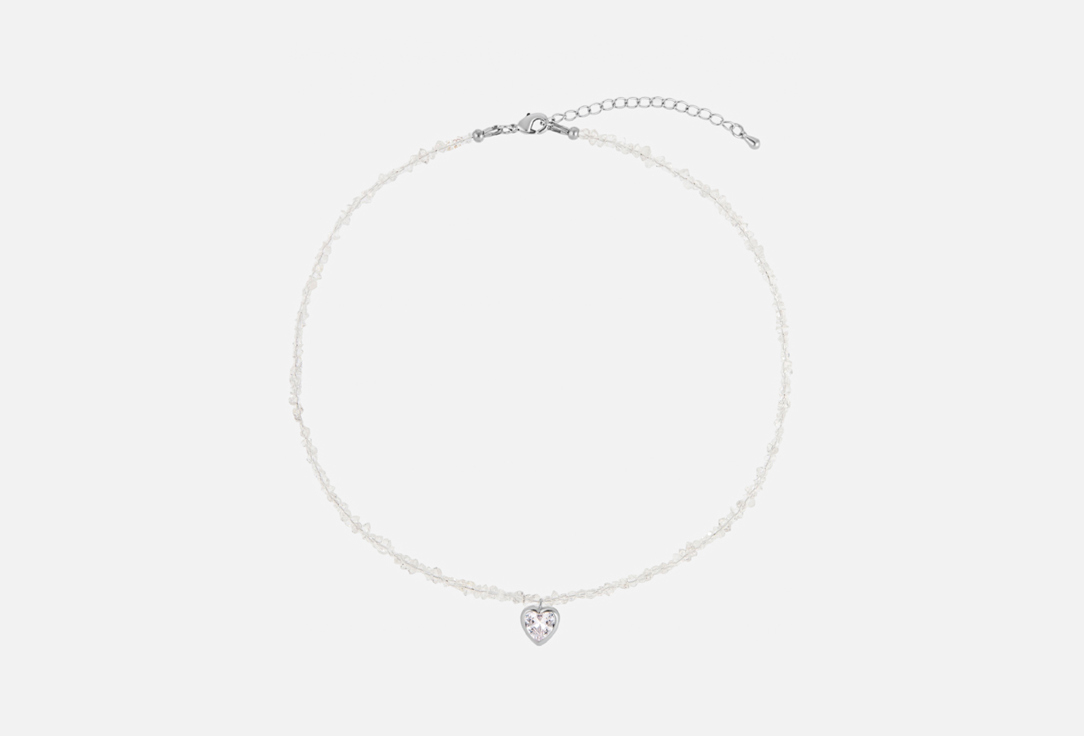 

Чокер AMI, APRIORI херкимерский алмаз с сердечком из горного хрусталя 1 шт