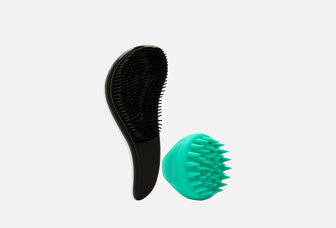 Изображение товара набор щетка-массажер+расческа Chelay turquoise set for gentle hair care